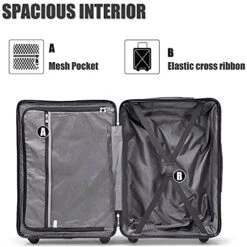 3 Piece Set Luggage Spinner Hardshell Lightweight Durable Suitcase TSA Lock, Women Men Teens Home Outdoor School Travel Carry On Luggage Sets, 20/24/28 Inch Black -Travelpro Shop 51J8hC Pj2S 2d8d72f8 f53c 4f03 8d69 76acbd743f17