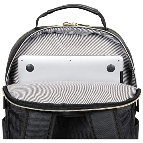 Kenneth Cole Reaction Women's Chelsea Luggage Chevron Softside 8-Wheel Spinner Expandable Suitcase Collection, Black, 2pc Bundle (Carry On+Backpack) 5 Kenneth Cole Reaction Women's Chelsea Luggage Chevron Softside 8-Wheel Spinner Expandable Suitcase Collection, Black, 2pc Bundle (Carry On+Backpack) - Image 5