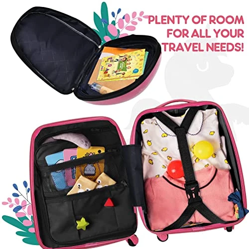 Emissary Kids Luggage With Wheels For Girls - 18” Unicorn Kids Suitcase With 14” Backpack - Kids Suitcases For Girls - Hard-Sided Rolling Kids Suitcase - Kids Carry On Luggage With Wheels 2 Emissary Kids Luggage With Wheels For Girls - 18” Unicorn Kids Suitcase With 14” Backpack - Kids Suitcases For Girls - Hard-Sided Rolling Kids Suitcase - Kids Carry On Luggage With Wheels - Image 2