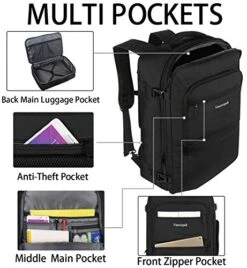 Travel Backpack, 40L Flight Approved Carry On Backpack For Men & Women, Vancropak Expandable Large Luggage Backpack Daypack Water Resistant Lightweight Business Weekender Bag, Black -Travelpro Shop 51OCiRUlEYL