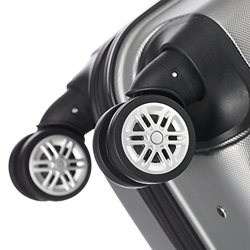 GOMHWAOL Luggage 3 Piece Set Suitcase ABS Material Hardshell Lightweight (Silver Gray) 7 GOMHWAOL Luggage 3 Piece Set Suitcase ABS Material Hardshell Lightweight (Silver Gray) - Image 7