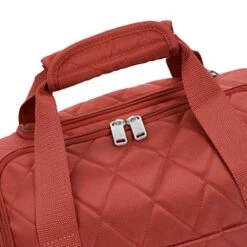 AmazonBasics Underseat Carry On Rolling Travel Luggage Bag - Red Quilted -Travelpro Shop 51P7DNgnzLL