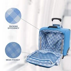 Travelpro Luggage Maxlite 5 16" Lightweight Carry-on Rolling Tote Suitcase, Azure Blue -Travelpro Shop 51RYc88kIfL
