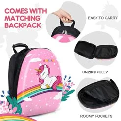 Emissary Kids Luggage With Wheels For Girls - 18” Unicorn Kids Suitcase With 14” Backpack - Kids Suitcases For Girls - Hard-Sided Rolling Kids Suitcase - Kids Carry On Luggage With Wheels 13 Emissary Kids Luggage With Wheels For Girls - 18” Unicorn Kids Suitcase With 14” Backpack - Kids Suitcases For Girls - Hard-Sided Rolling Kids Suitcase - Kids Carry On Luggage With Wheels -Travelpro Shop 51S5yg8uD0L