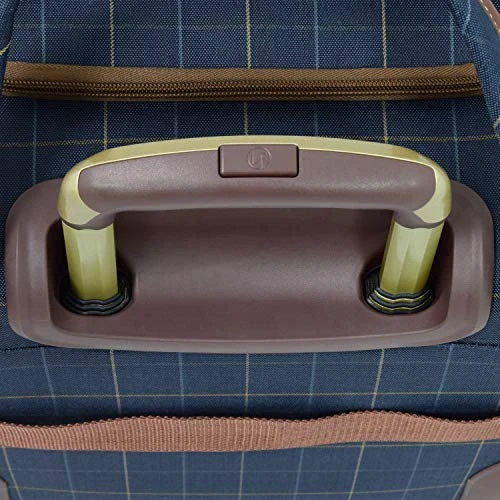 London Fog Kensington II 15" 2-Wheel Under The Seat Bag, Navy Window Pane 3 London Fog Kensington II 15" 2-Wheel Under The Seat Bag, Navy Window Pane - Image 3