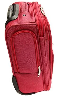 Mancini Leather Goods Wheeled Underseat Carry-on (Red) 6 Mancini Leather Goods Wheeled Underseat Carry-on (Red) -Travelpro Shop 51TomtSWSOL