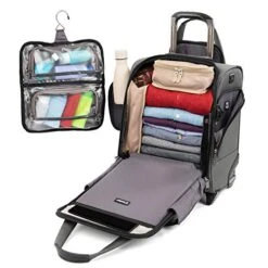 Travelpro Crew Versapack Rolling Underseat Carry-on, Titanium Grey -Travelpro Shop 51U1j 2Bb7AxL