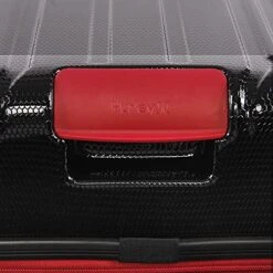 Hurley Swiper Hardside Spinner Carry On Luggage 21", Black/Red -Travelpro Shop 51V VSPlkYS