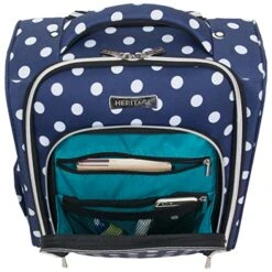 Heritage Travelware Albany Park 16" 600d Polka Dot Polyester 2-Wheel Underseater Carry-on -Travelpro Shop 51WHQgcl8OL