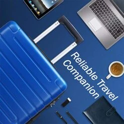 Flieks Luggage Sets 3 Piece Spinner Suitcase With TSA Lock Lightweight 20 24 28 Inch (Elegant Blue) -Travelpro Shop 51WHTADANyL