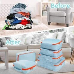 DIMJ 11 Set Packing Cubes, Travel Luggage Packing Organizers Lightweight Travel Cloth Storage Bag With Bra Underwear Cube Cosmetics Bag And Shoe Pouch 12 DIMJ 11 Set Packing Cubes, Travel Luggage Packing Organizers Lightweight Travel Cloth Storage Bag With Bra Underwear Cube Cosmetics Bag And Shoe Pouch -Travelpro Shop 51XlgO8RZGL