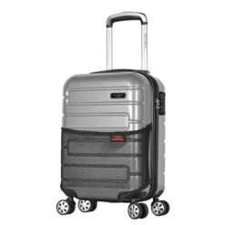 Olympia Nema 18" Carry-on Underseater Spinner W/TSA Lock, Silver