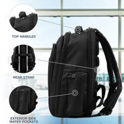 Travelpro Luggage Maxlite 5 17.5" Lightweight Under Seat Laptop Backpack, Black, One Size -Travelpro Shop 51ZAXCMAQiL