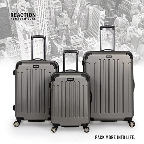 Kenneth Cole Reaction Renegade 20" ABS Expandable 8-Wheel Carry-On, Silver, Inch 2 Kenneth Cole Reaction Renegade 20" ABS Expandable 8-Wheel Carry-On, Silver, Inch - Image 2