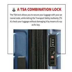 3 Piece Set Luggage Sets Women Men Teens Travel Suitcase With Lightweight TSA Lock Spinner, Home Outdoor Carry On Luggage With 4 Double Silent Wheels Adjustable Handle 20in 24in 28in, Blue -Travelpro Shop 51ZP1FyRVZS