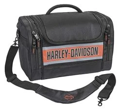 Harley Davidson Harley-Davidson Trailblazer Hop Along Travel Duffel Bag - Black/Rust Vintage