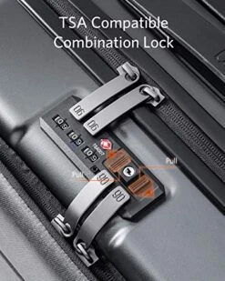 NINETYGO Carry On Luggage 22x14x9 With Spinner Wheels, Hardside Carry On Suitcase With Front Pocket Lock Cover, Super Convenient & Lightweight For Business Travel (20") -Travelpro Shop 51aIajokDgL