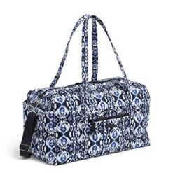Vera Bradley Women's Signature Cotton Large Travel Duffel Bag, Ikat Island, One Size -Travelpro Shop 51aLB8aX5GL