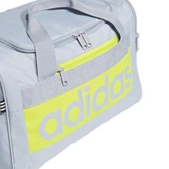 Adidas Court Lite Duffel Bag, Halo Silver/Acid Yellow, One Size -Travelpro Shop 51ebNfuua3L