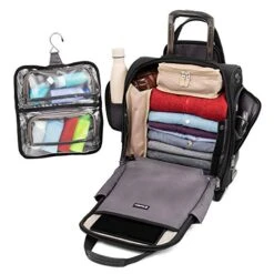 Travelpro Crew Versapack Rolling Underseat Carry-on, Jet Black -Travelpro Shop 51fRpqe3KQL