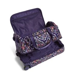 Vera Bradley Women's Duffle Luggage Lighten Up Foldable Duffel Rolling Suitcase, Foxwood Meadow, One Size -Travelpro Shop 51fgxHjl6eL