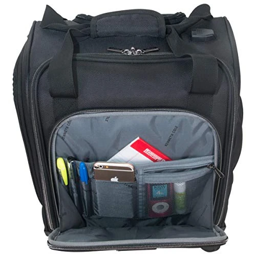 Kenneth Cole Reaction 18" Lightweight Multi-Pocket Anti-Theft RFID 14.1" Laptop & Tablet Underseater Carry-On With USB Charging Port, Black 2 Kenneth Cole Reaction 18" Lightweight Multi-Pocket Anti-Theft RFID 14.1" Laptop & Tablet Underseater Carry-On With USB Charging Port, Black - Image 2