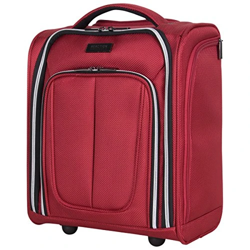 Kenneth Cole Reaction Lincoln Square 16" 1680d Polyester 2-Wheel Underseater Carry-on, Red 7 Kenneth Cole Reaction Lincoln Square 16" 1680d Polyester 2-Wheel Underseater Carry-on, Red - Image 7