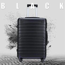 3 Piece Set Luggage Spinner Hardshell Lightweight Durable Suitcase TSA Lock, Women Men Teens Home Outdoor School Travel Carry On Luggage Sets, 20/24/28 Inch Black -Travelpro Shop 51kQAdJLZaS