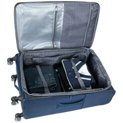 Kenneth Cole Reaction Rugged Roamer Luggage Collection Lightweight Softside Expandable 8-Wheel Spinner Travel Suitcase Bag, Navy, 2-Piece (20" Carry-On / 28" Check Size) -Travelpro Shop 51lZ MSfRJL