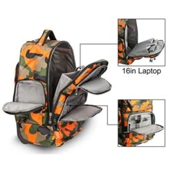 20 Inches Big Storage Multifunction Travel Wheeled Rolling Backpack Luggage Books Laptop Bag By HollyHOME -Travelpro Shop 51llJO1mGtL