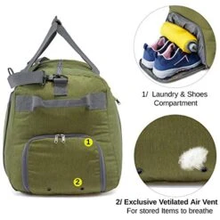 CAMEL CROWN 100L Extra Large Duffle Bag Travel Bag Lightweight Foldable Luggage For Outdoor Camping -Travelpro Shop 51lnM2ViU0L