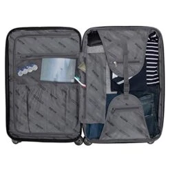 Kenneth Cole Reaction Reverb 20" Carry-On Expandable Luggage Lightweight Hardside 8-Wheel Spinner Travel Suitcase Bag, Smokey Purple, Inch 21 Kenneth Cole Reaction Reverb 20" Carry-On Expandable Luggage Lightweight Hardside 8-Wheel Spinner Travel Suitcase Bag, Smokey Purple, Inch -Travelpro Shop 51mfTHVFatL