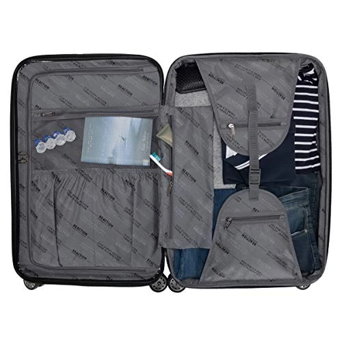 Kenneth Cole Reaction Reverb 20" Carry-On Expandable Luggage Lightweight Hardside 8-Wheel Spinner Travel Suitcase Bag, Smokey Purple, Inch 11 Kenneth Cole Reaction Reverb 20" Carry-On Expandable Luggage Lightweight Hardside 8-Wheel Spinner Travel Suitcase Bag, Smokey Purple, Inch - Image 11