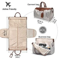 Convertible Garment Bag With Shoulder Strap, Travel Weekender Overnight Carry On Garment Duffel Bag For Women With Shoes Compartment - 2 In 1 Hanging Suitcase Suit Travel Bags -Travelpro Shop 51nRO6cGNQS