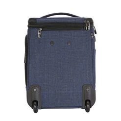 Travelers Club Top Expandable +50% Capacity Luggage With USB Port, Navy Blue, 17" Underseat Carry-On -Travelpro Shop 51q6mQiSREL