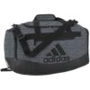 Adidas Defender 4 Small Duffel Bag, Jersey Onix Grey/Black