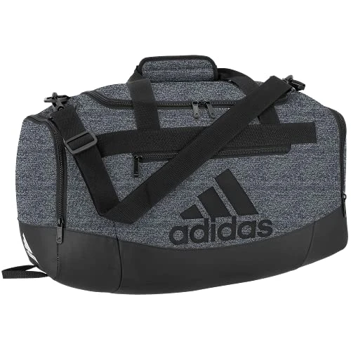 Adidas Defender 4 Small Duffel Bag, Jersey Onix Grey/Black 1 Adidas Defender 4 Small Duffel Bag, Jersey Onix Grey/Black