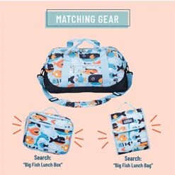 Wildkin Kids Overnighter Duffel Bags For Boys & Girls, Measures 18 X 9 X 9 Inches Duffel Bag For Kids, Carry-On Size & Ideal For School Practice Or Overnight Travel, BPA-free (Big Fish) -Travelpro Shop 51rVII9yRXL