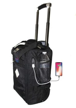 17" Rolling Personal Item Under Seat Duffel For United Airlines (BLACK) -Travelpro Shop 51ribZ028JL