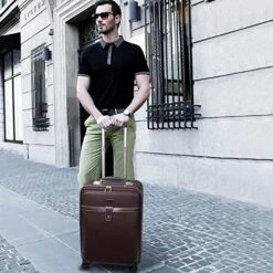 Retro Travel Suitcase Rolling Spinner Luggage Women Trolley Case 24inch Wheels Man 20inch Box PVC Vintage Cabin Travel Bag Trunk (Color : 24inch) 13 Retro Travel Suitcase Rolling Spinner Luggage Women Trolley Case 24inch Wheels Man 20inch Box PVC Vintage Cabin Travel Bag Trunk (Color : 24inch) -Travelpro Shop 51sdXXEPfhL