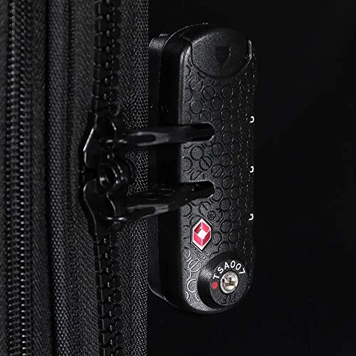 Cloe Carry-On 20 Inch Hybrid Luggage With 360º-spinner Wheels In Black Color 5 Cloe Carry-On 20 Inch Hybrid Luggage With 360º-spinner Wheels In Black Color - Image 5