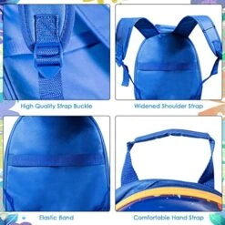 Goplus Kids Luggage Set, 12" & 18" Kids Carry On Luggage Set, Multi-directional Wheels Suitcase, Large Capacity Rolling Trolley Suitcase, Gift For Boys And Girls Toddlers Children Travel (Universe) -Travelpro Shop 51ueAVMBAFL