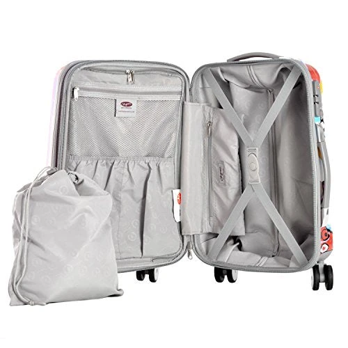 Olympia Luggage Blossom 25 Inch Expandable Vertical Rolling Upright Bag, Aqua, One Size 3 Olympia Luggage Blossom 25 Inch Expandable Vertical Rolling Upright Bag, Aqua, One Size - Image 3