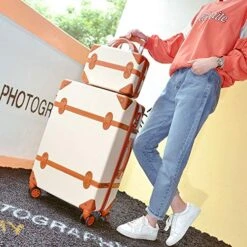 Classical Retro Rolling Luggage With Cosmetic Bag For Women Travel Carry On Trolley Suitcase,Gray,26 -Travelpro Shop 51vld5oMamL 27a53349 974e 40c6 9ec3 f068f79112db