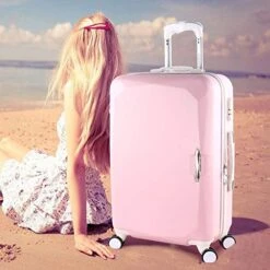 Fashion Wheels Suitcases And Travel Bags Valise Cabine Valiz Koffer Suitcase Maletas Carry On Rolling Luggage,Red,22 -Travelpro Shop 51xL7opOJRL