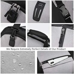 OZUKO Gym Bag Backpack, 4 In 1 Carry-on Garment Bag Large Duffel Bag Suit Travel Bag Weekend Bag Flight Bag Overnight Bag With Shoes Compartment… (Black) 12 OZUKO Gym Bag Backpack, 4 In 1 Carry-on Garment Bag Large Duffel Bag Suit Travel Bag Weekend Bag Flight Bag Overnight Bag With Shoes Compartment… (Black) -Travelpro Shop 610hQMliUpL