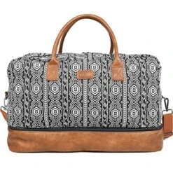 Oflamn Weekender Bag For Women Carry-On Luggage Bohemian style Duffle Bag Overnight Bags 3-4 Day' Travel Bags With Separated Shoes Compartment