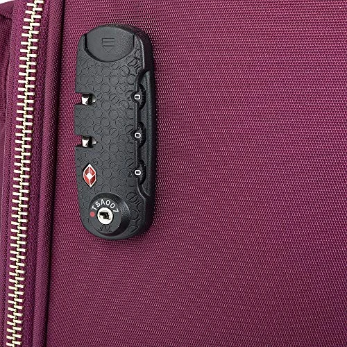 Cloe Carry-On 20 Inch Luggage With 360º-spinner Wheels In Burgundy Red Color 6 Cloe Carry-On 20 Inch Luggage With 360º-spinner Wheels In Burgundy Red Color - Image 6
