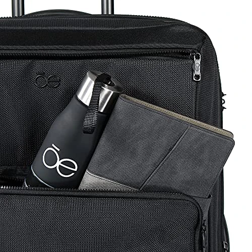 Cloe Carry-On 20 Inch Hybrid Luggage With 360º-spinner Wheels In Black Color 4 Cloe Carry-On 20 Inch Hybrid Luggage With 360º-spinner Wheels In Black Color - Image 4