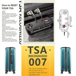 Coolife Luggage Expandable(only 28") Suitcase PC+ABS Spinner 20in 24in 28in Carry On (navy New, L(28in)) -Travelpro Shop 61EU6N4Z7cL 244a3122 4abf 4454 a1c7 1e098baebf93